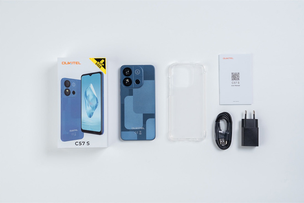 OUKITEL C57S Smartphones – OUKITEL C57S in the box