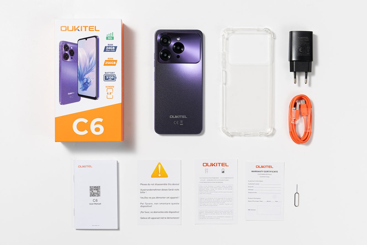 OUKITEL C6 Smartphones – OUKITEL In the Box