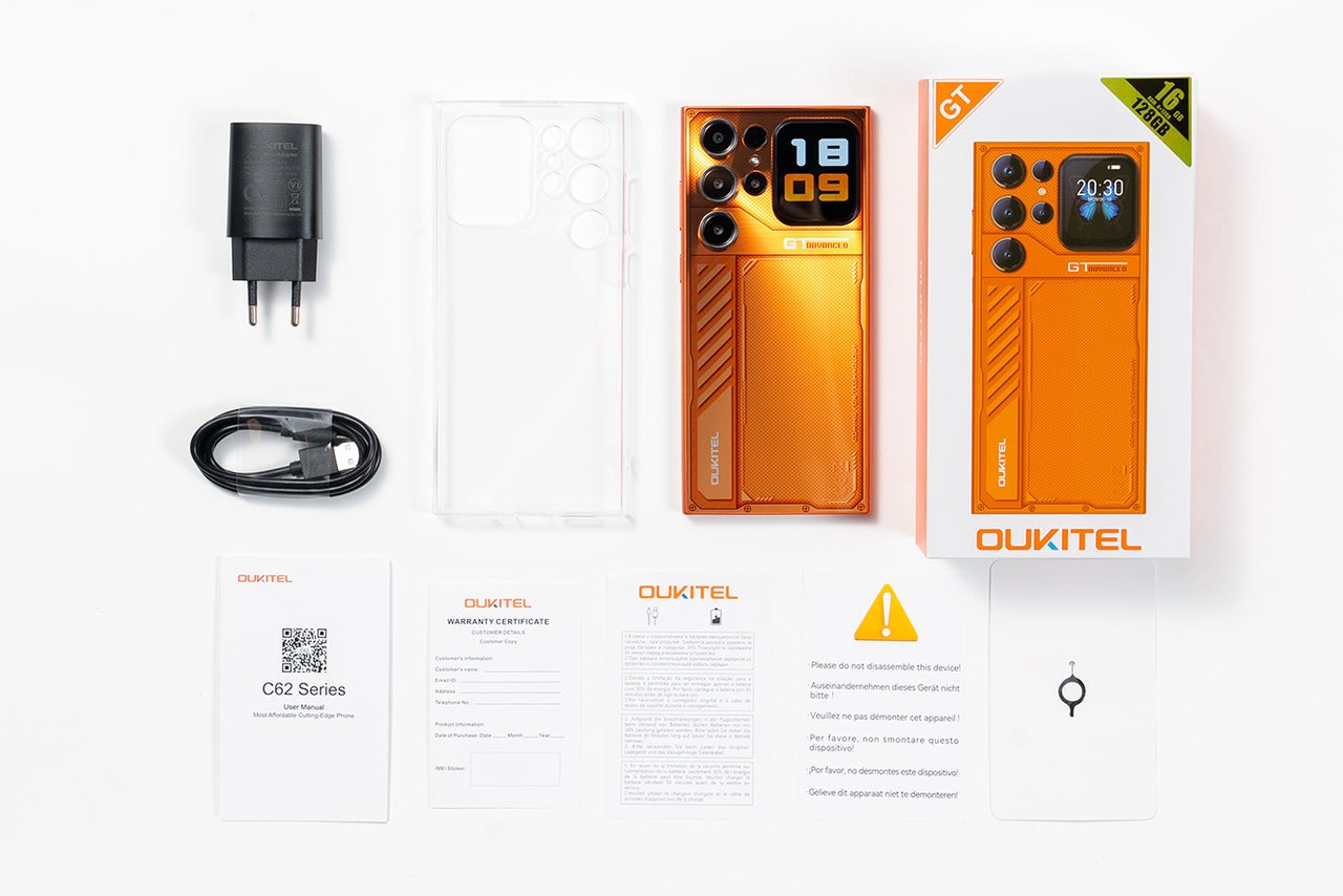 OUKITEL C62 GT-EV Smartphones – OUKITEL C62 GT-EV in the box