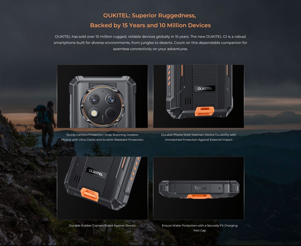 OUKITEL G1 Rugged Phones – features 3