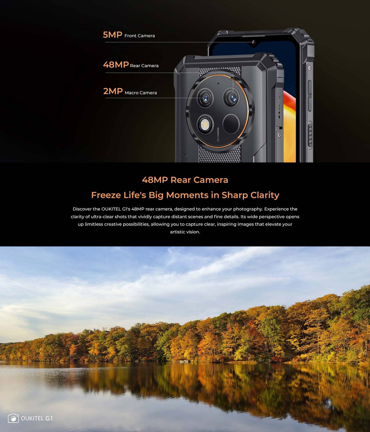 OUKITEL G1 Rugged Phones – features 7