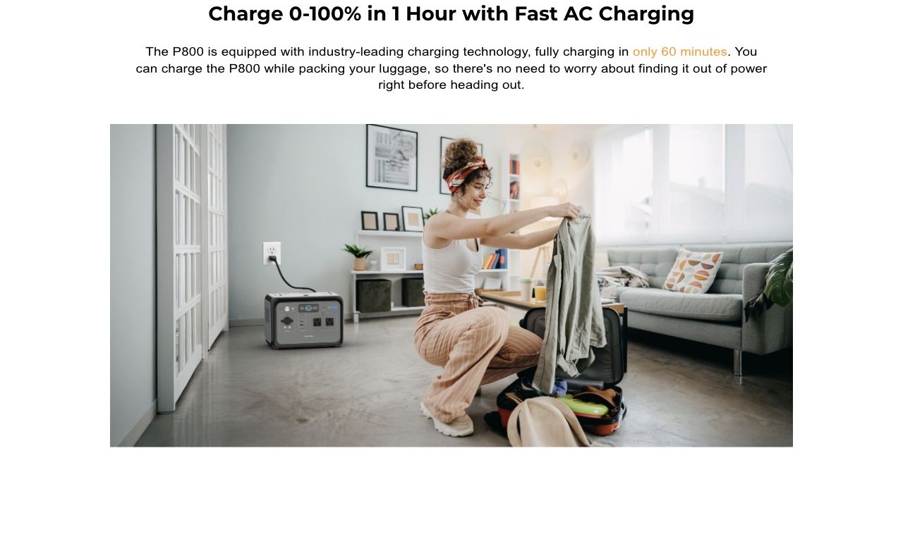 OUKITEL P800 Portable Power Stations – product features 5