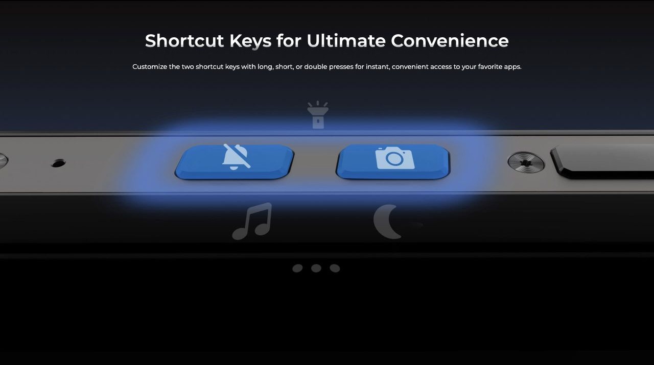 OUKITEL RT10 Industry Rugged Tablets – Shortcut Keys for Ultimate Convenience Customize the two shortcut keys with long, short, or double presses for instant, convenient access to your favorite apps.