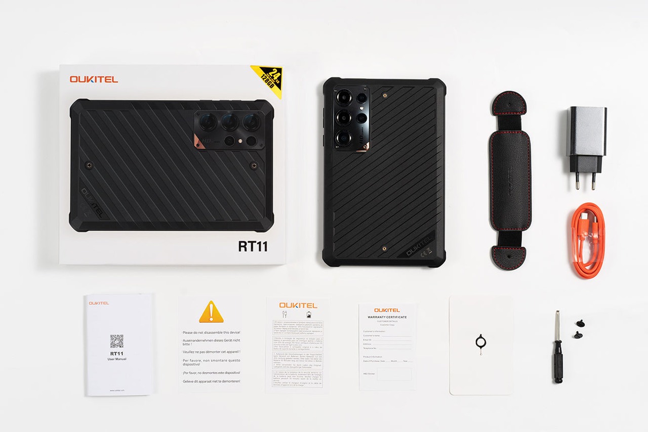 OUKITEL RT11 Rugged Tablets – OUKITEL RT11 items included in the box