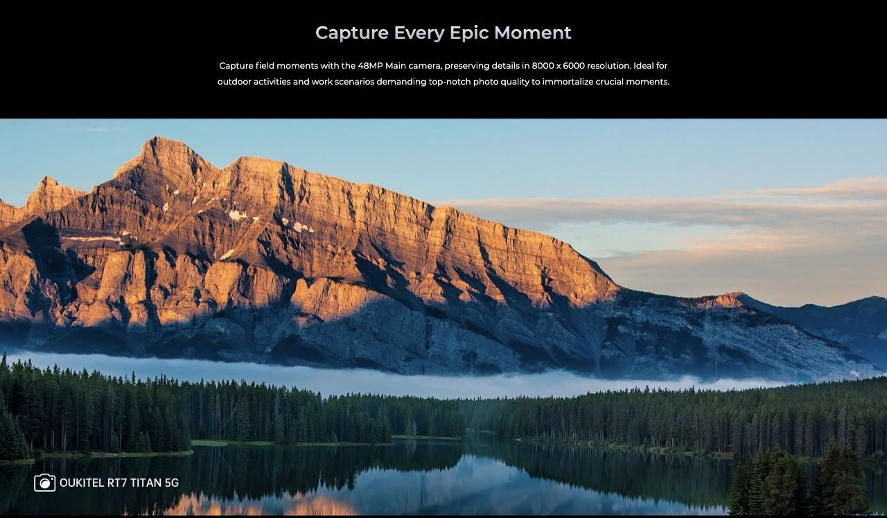 Capture Every Epic Moment Capture field moments with the 48MP Main camera, preserving details in 8000 x 6000 resolution. Ideal for outdoor activities and work scenarios demanding top-notch photo quality to immortalize crucial moments.
