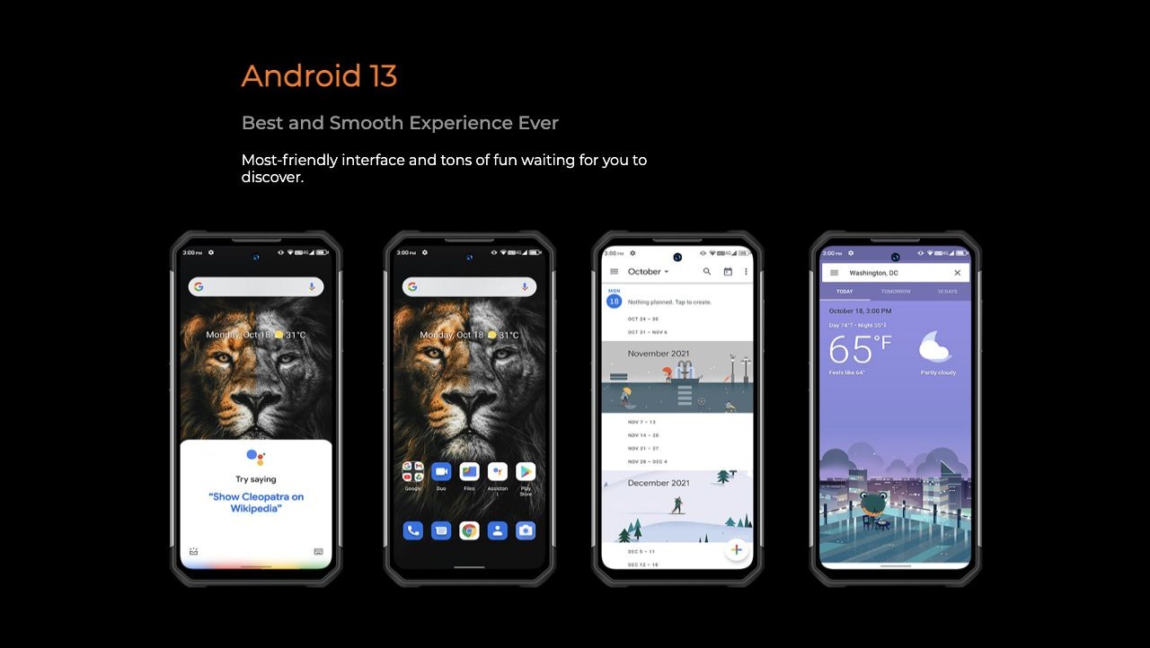 Android 13 Best and Smooth Experience Ever Most-friendly interface and tons of fun waiting for you to discover.