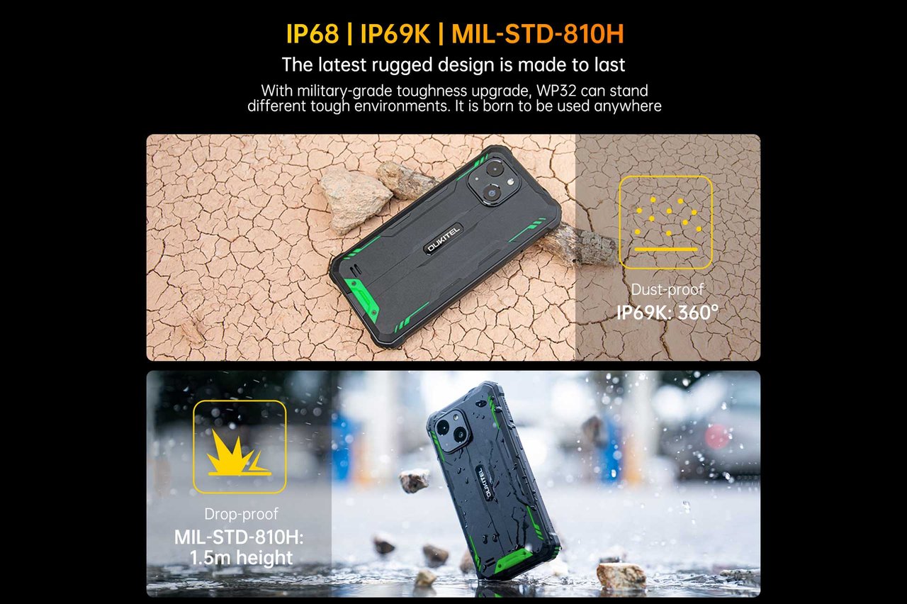 OUKITEL WP32 Rugged Phones – features 11