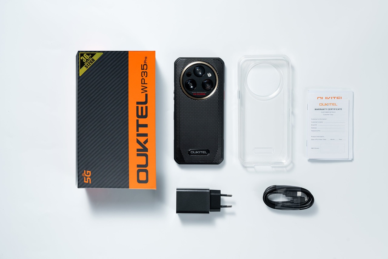 OUKITEL WP35 Pro Rugged Phones – OUKITEL WP35 Pro in the box