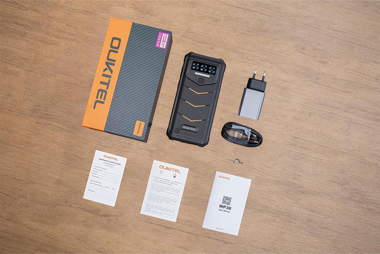 OUKITEL WP38 Rugged Phones – OUKITEL WP38 in the box
