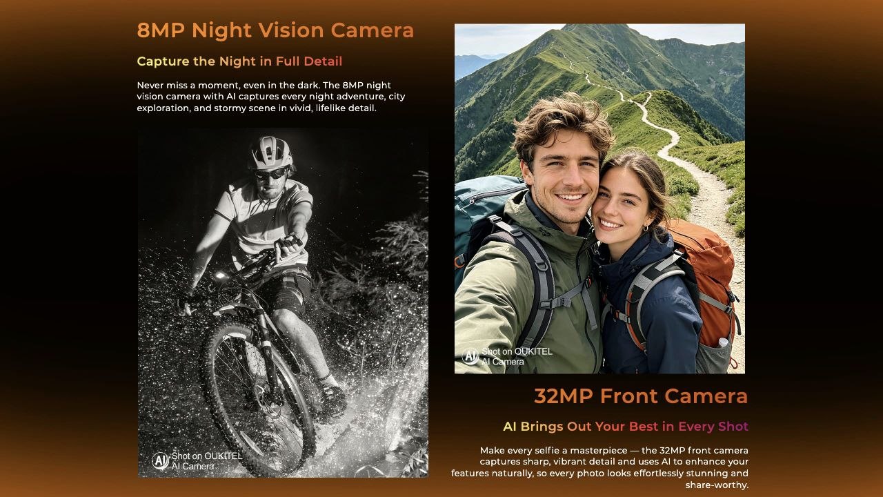 OUKITEL WP500 Ultra rugged phones – 8MP night vision and 32MP front camera