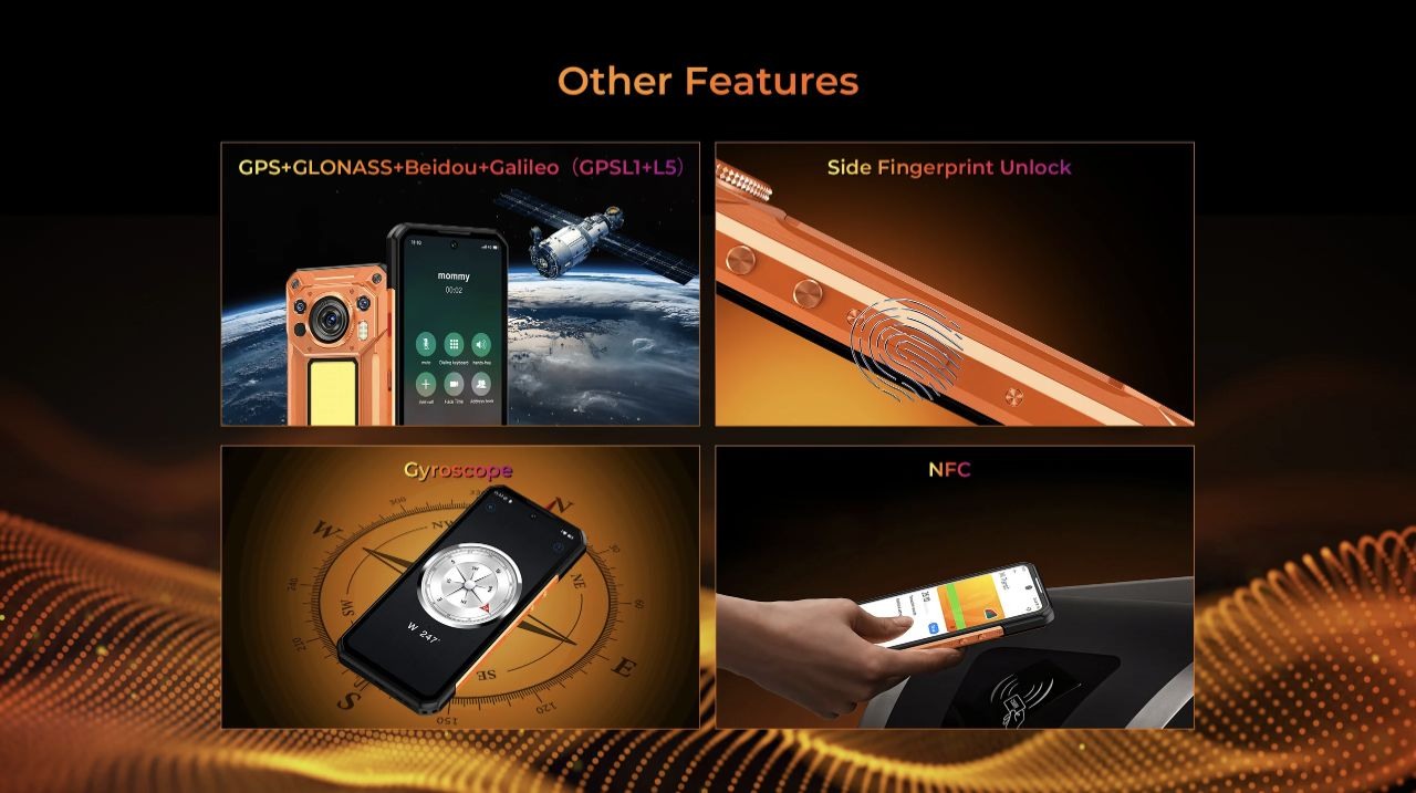 GPS fingerprint gyroscope and NFC