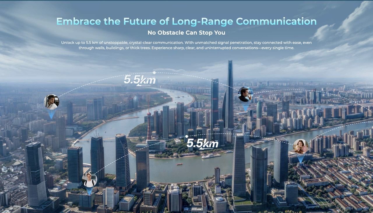 OUKITEL WP61 Plus Rugged Phones – Embrace the Future of Long-Range Communication No Obstacle Can Stop You Unlock up to 5.5 km of unstoppable, crystal-clear communication. With unmatched signal penetration, stay connected with ease, even through walls, buildi