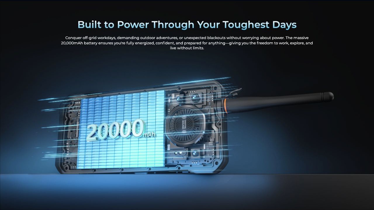 Built to Power Through Your Toughest Days Conquer off-grid workdays, demanding outdoor adventures, or unexpected blackouts without worrying about power. The massive 20,000mAh battery ensures you're fully energized, confident, and prepared