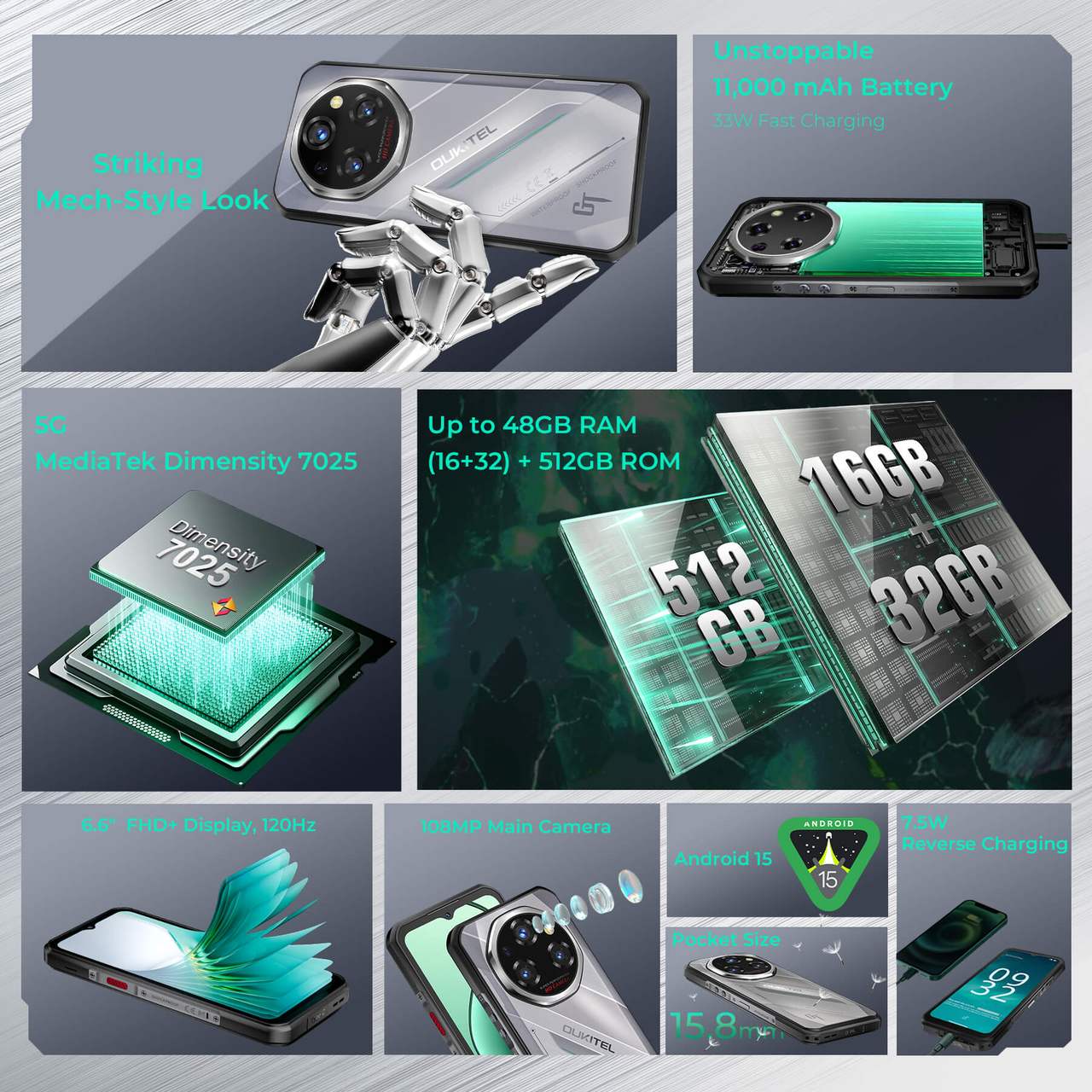 OUKITEL WP62 Rugged Phones – manufacturer product feature image 7