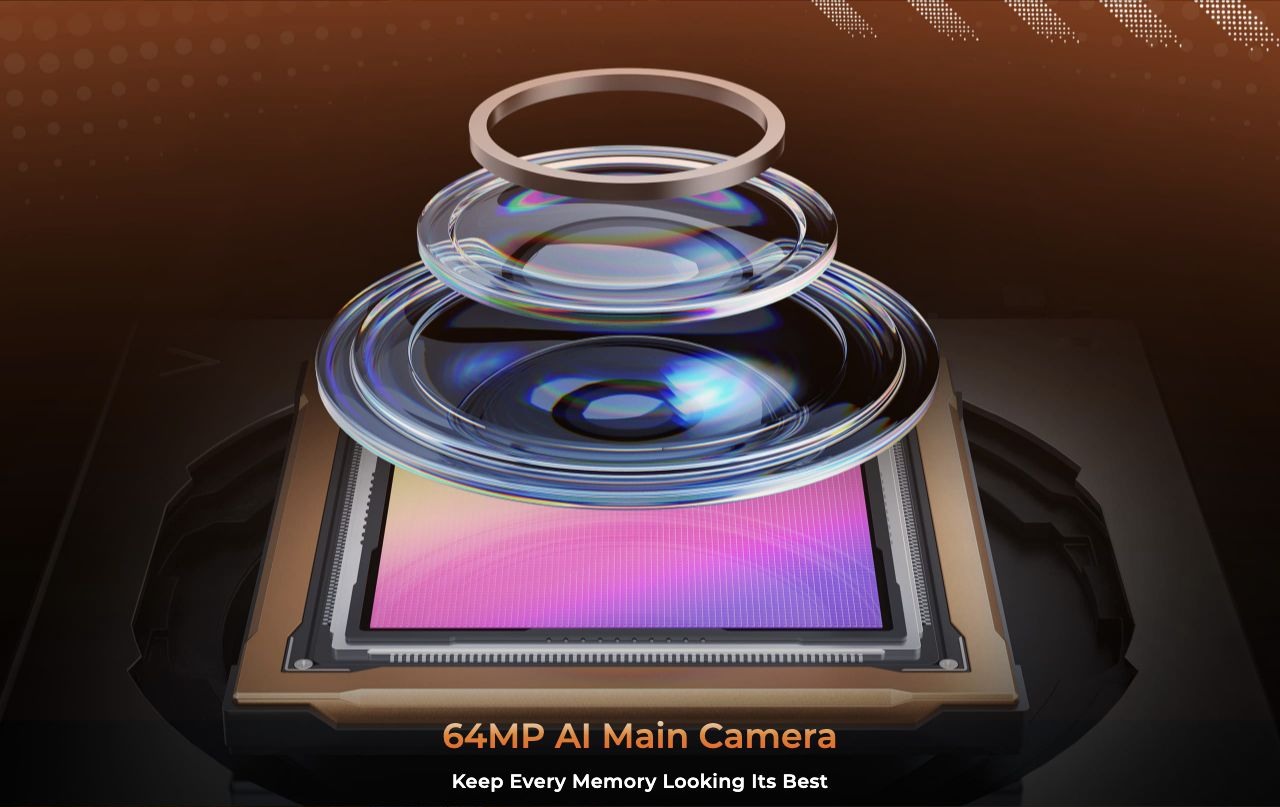 64MP AI Main Camera Keep Every Memory Looking Its Best