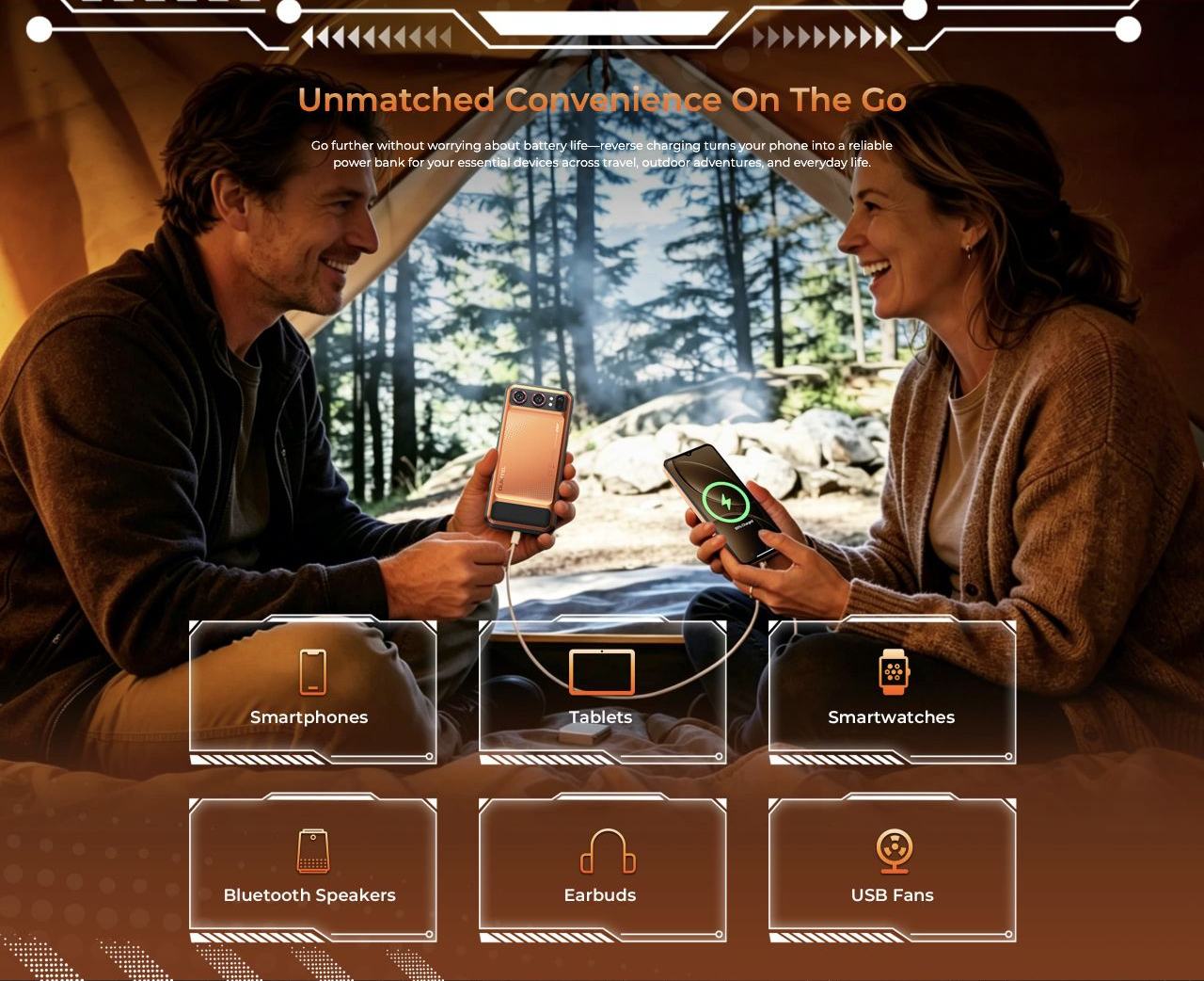 Unmatched Convenience On The Go Go further without worrying about battery life—reverse charging turns your phone into a reliable power bank for your essential devices across travel, outdoor adventures, and everyday life.