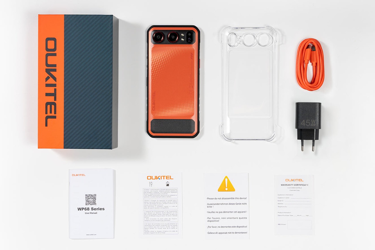 OUKITEL WP68 Air Rugged Phones – OUKITEL WP68 Air in the box