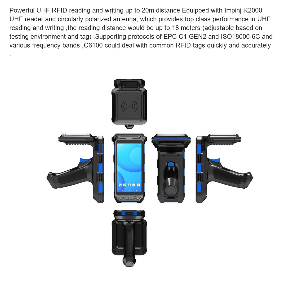 RUGGEDMASTER C6100 handheld rfid readers feature illustration