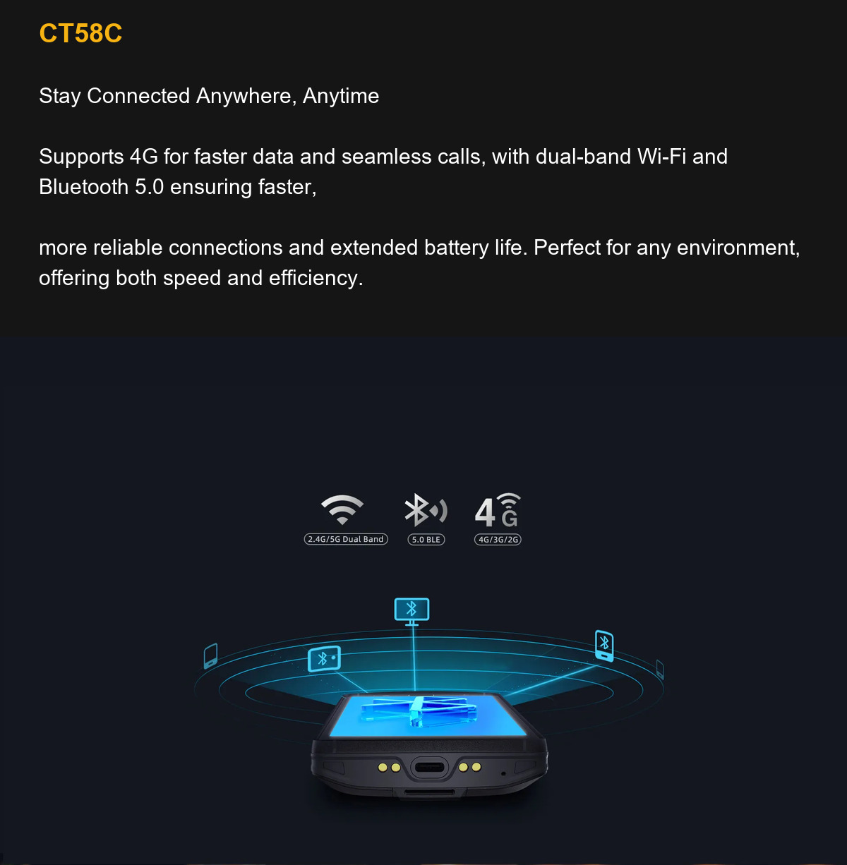 CT58C Stay Connected Anywhere, Anytime