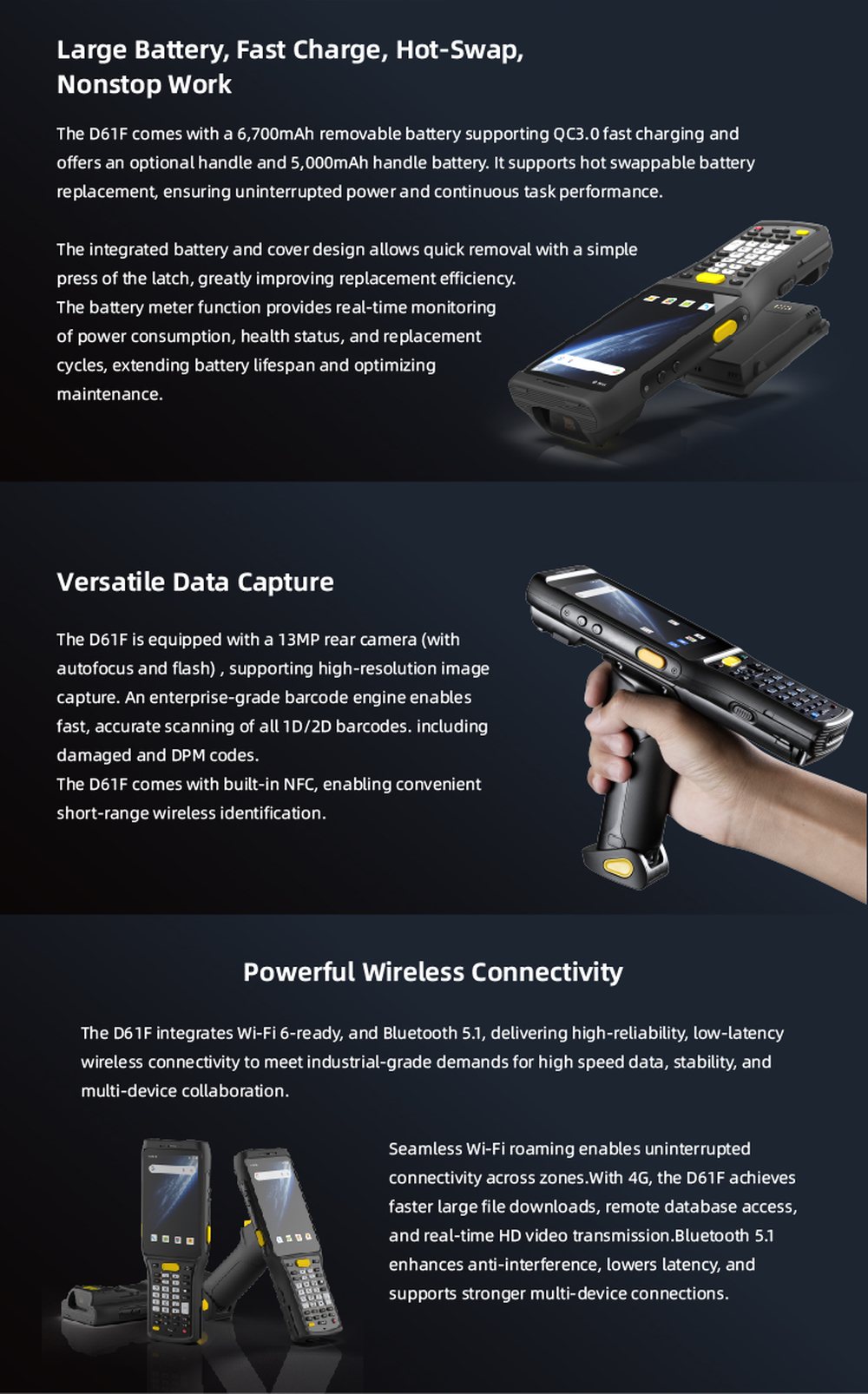 RUGGEDMASTER D61F feature details 2