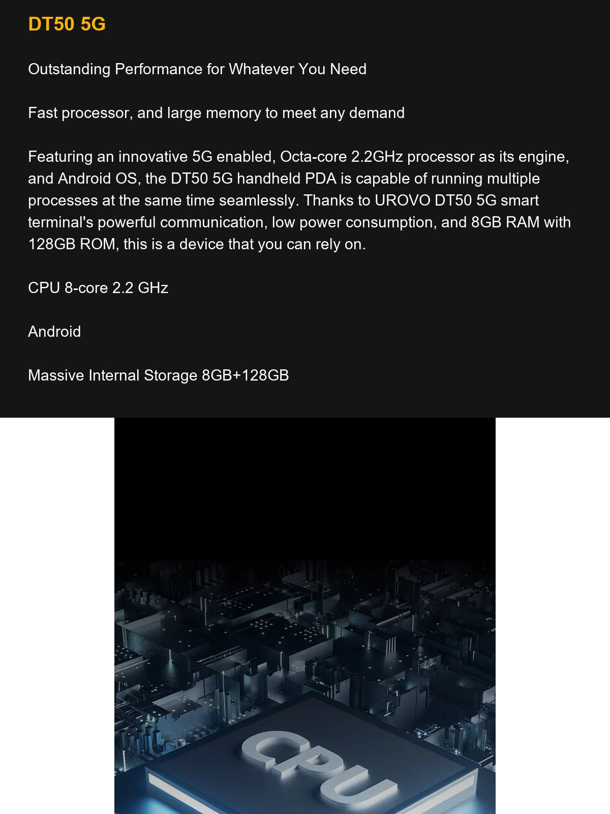 DT50 5G Outstanding Performance for Whatever You Need