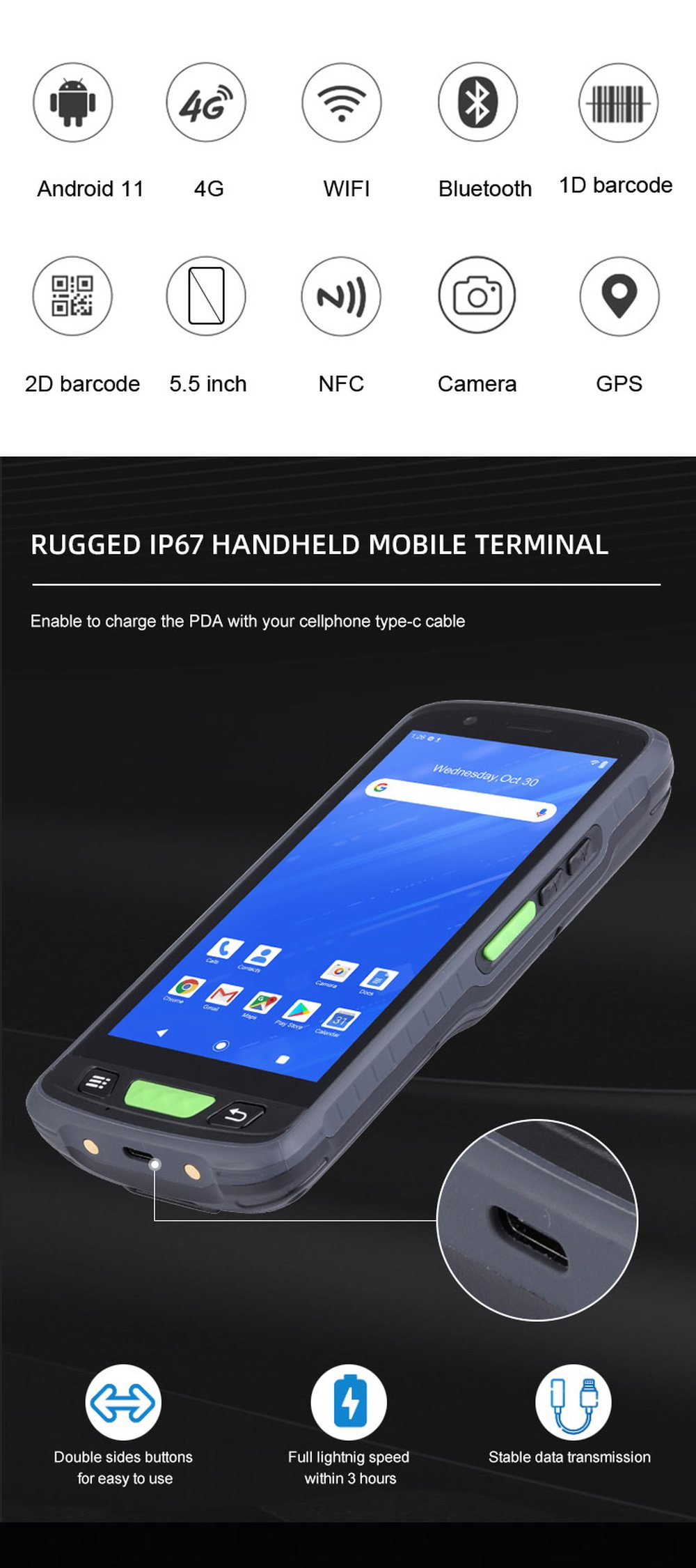 RUGGEDMASTER DT55 feature details 2