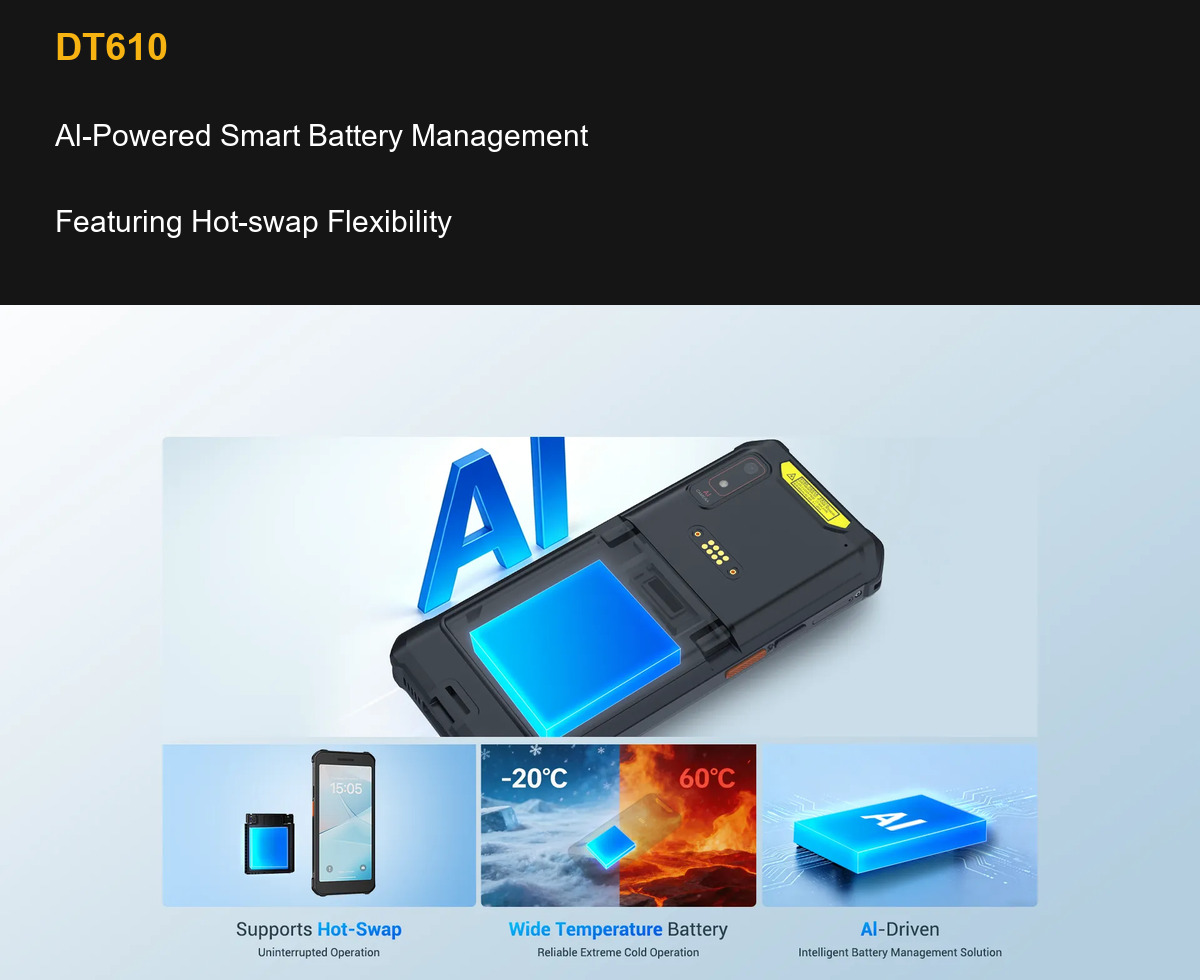 RUGGEDMASTER DT610 Al-Powered Smart Battery Management