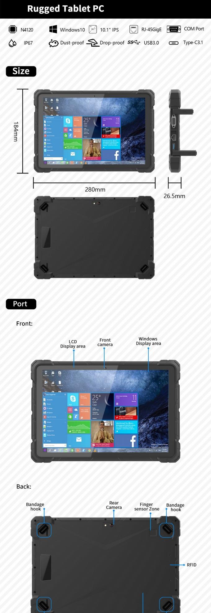 RUGGEDMASTER DW-103 Rugged Tablets product details 1