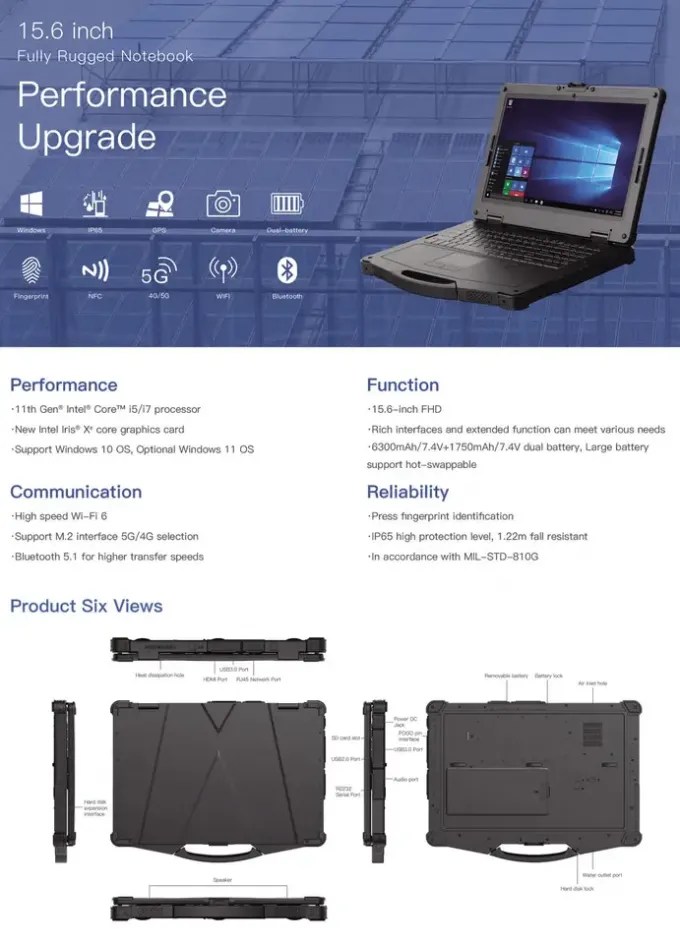 RUGGEDMASTER DW-X15 Rugged Laptops product details 1