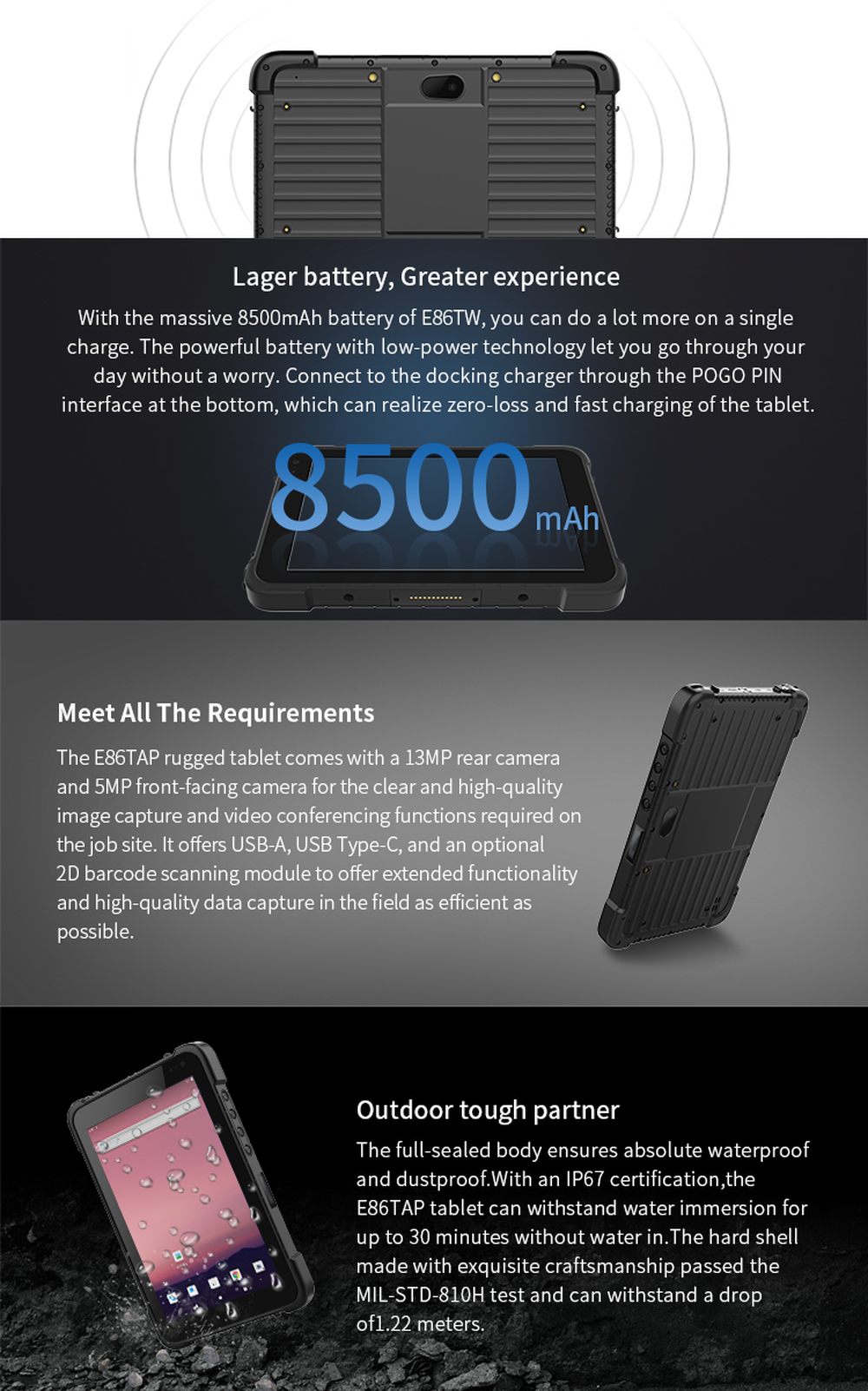 RUGGEDMASTER E86TAP feature details 2