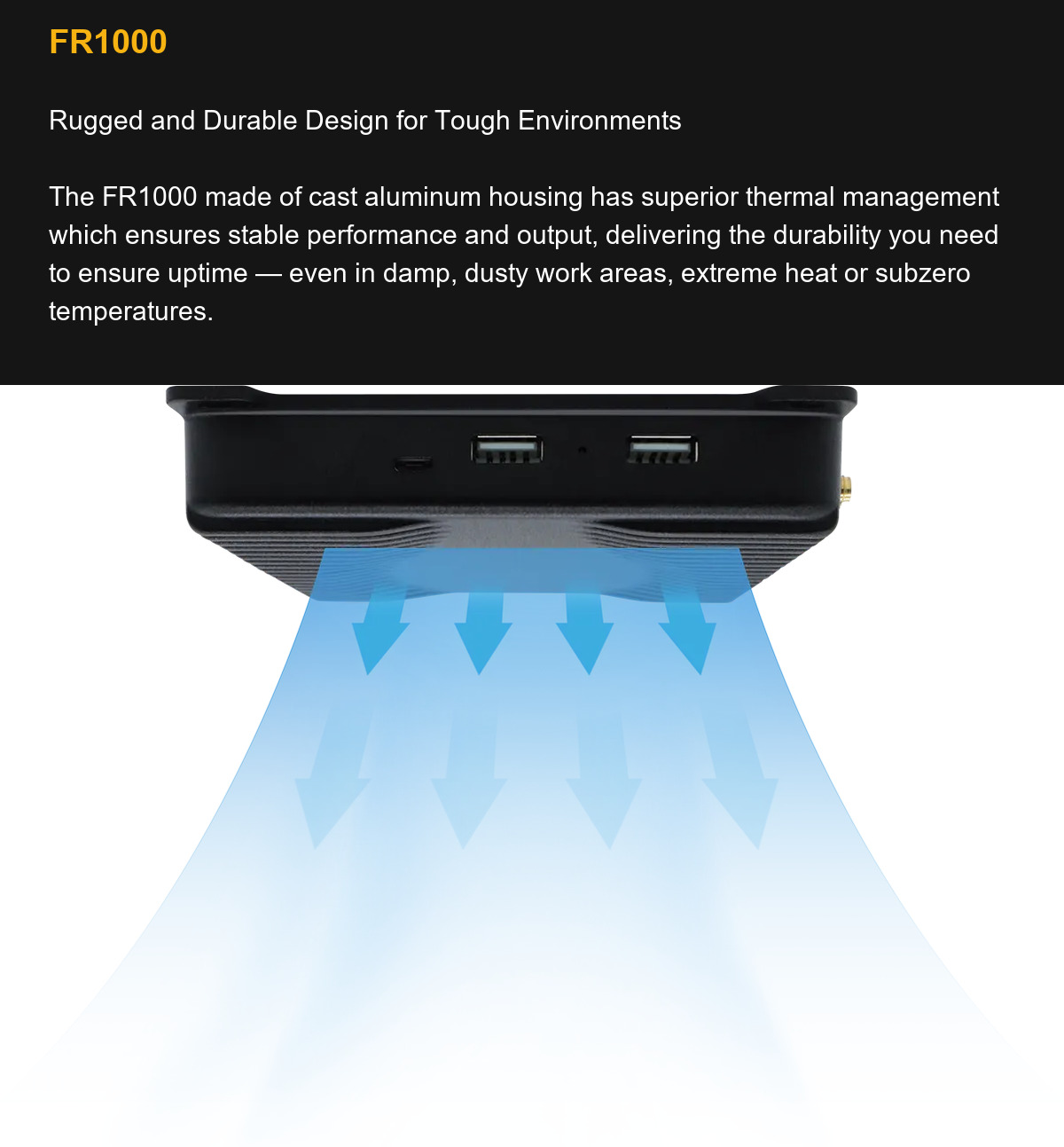 RUGGEDMASTER FR1000 Rugged and Durable Design for Tough Environments