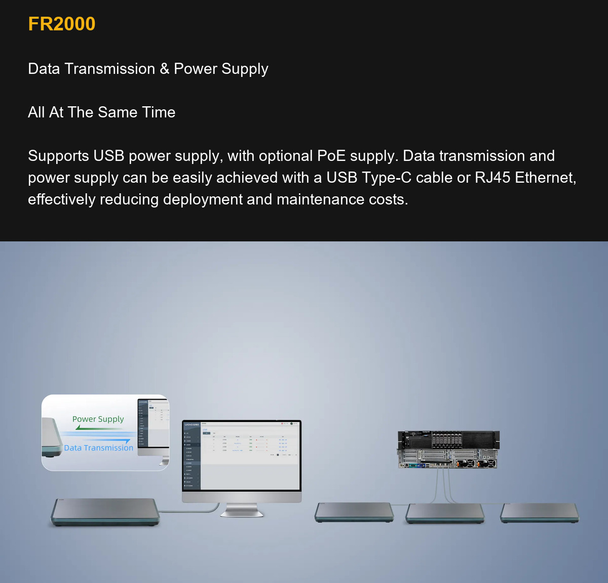 FR2000 Data Transmission & Power Supply