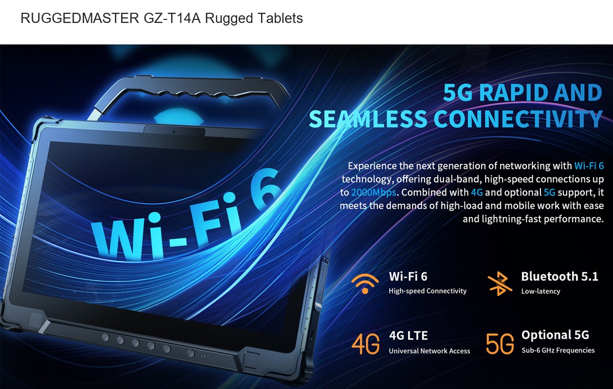 RUGGEDMASTER GZ-T14A rugged tablets product features