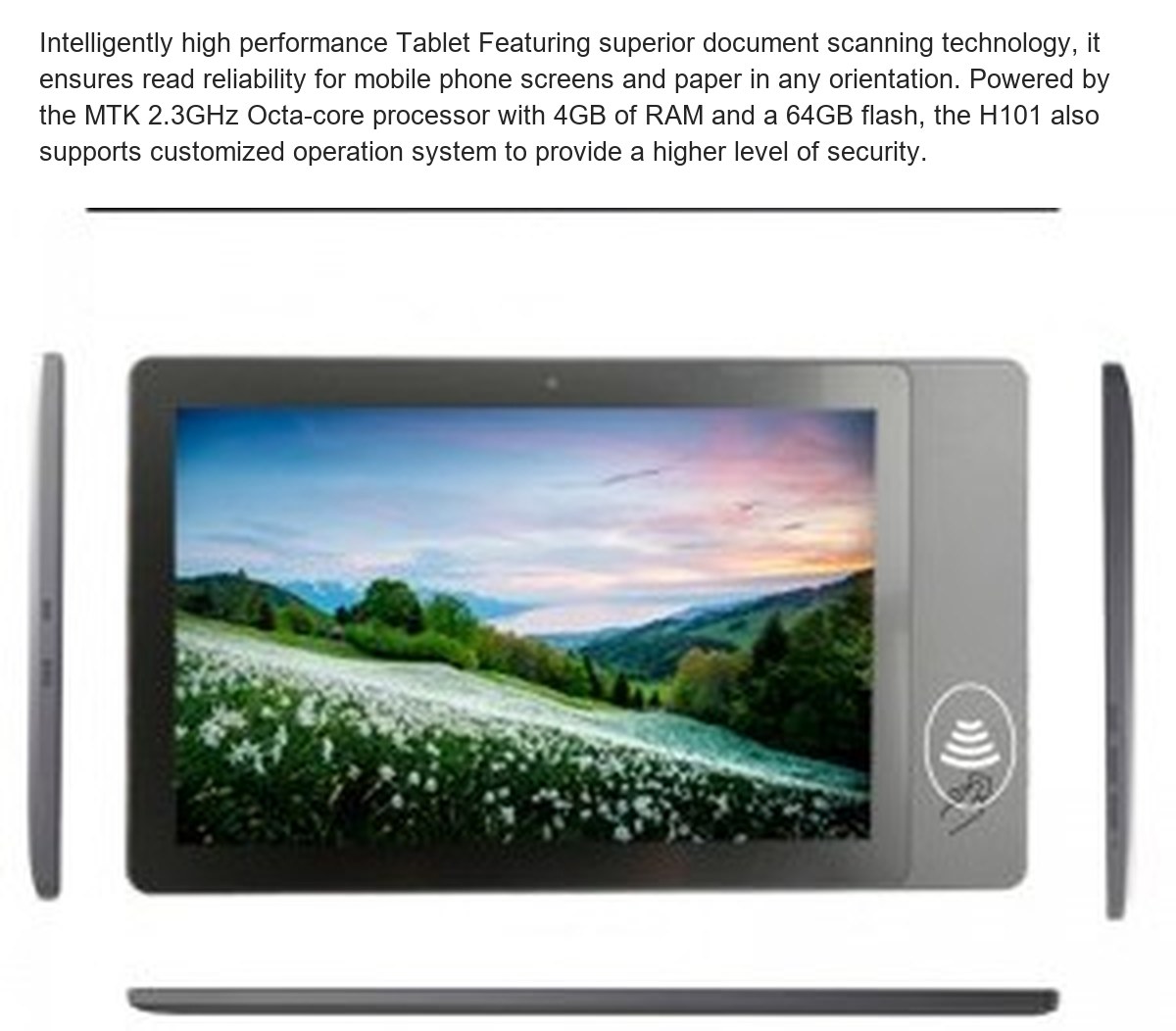 RUGGEDMASTER H101 industrial tablets feature illustration