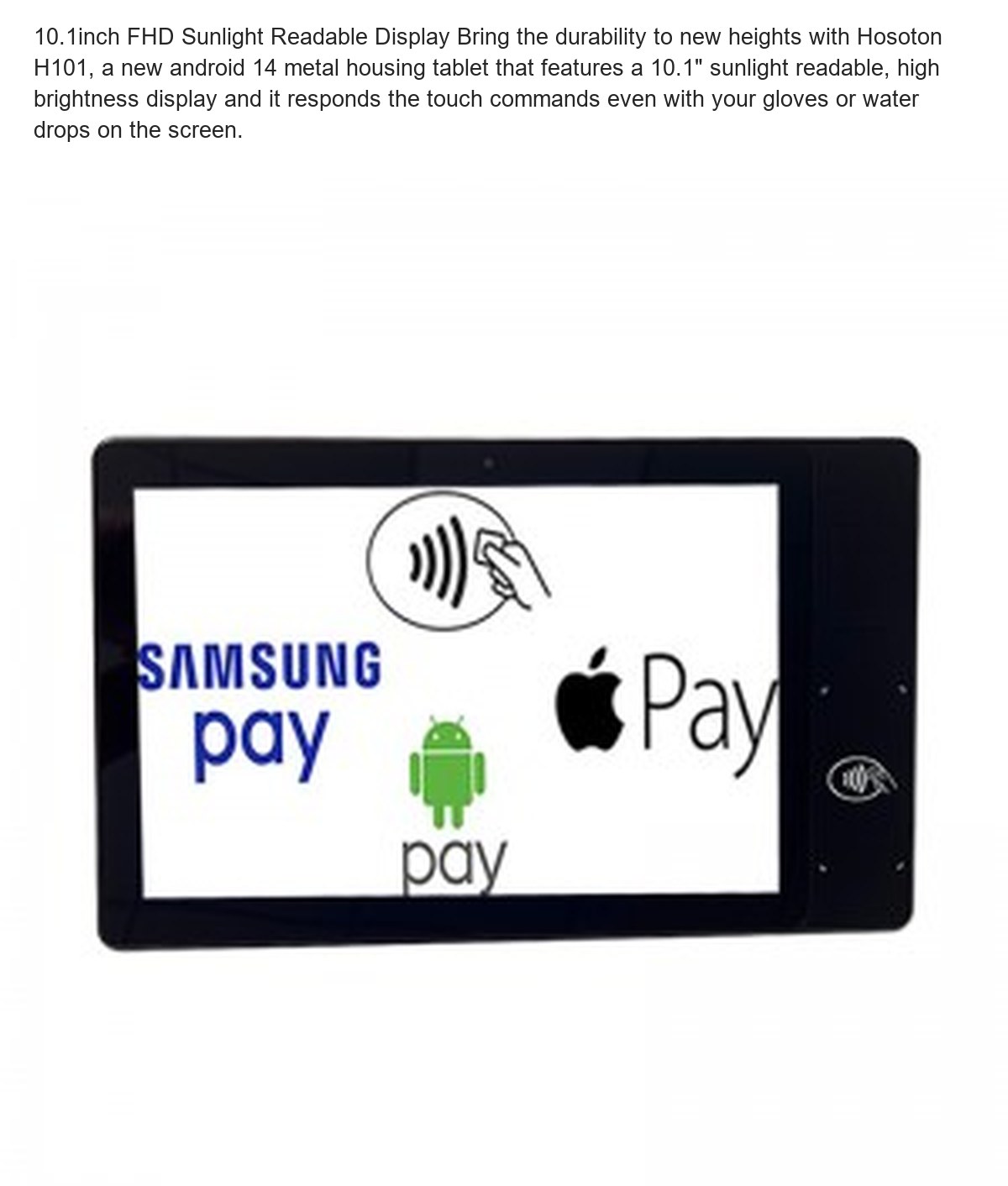 RUGGEDMASTER H101 industrial tablets feature illustration