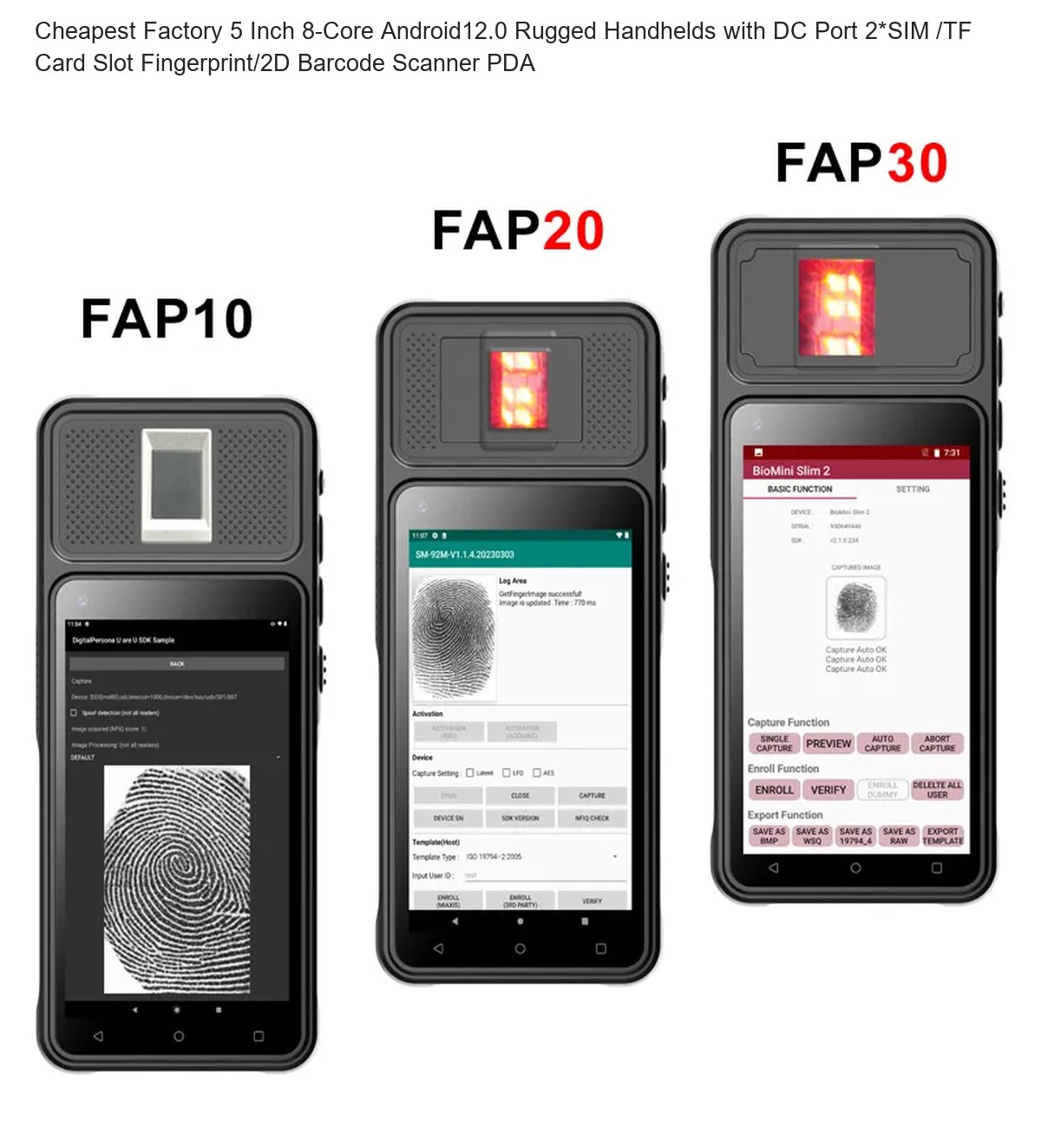 RUGGEDMASTER HF501 mobile computers product features