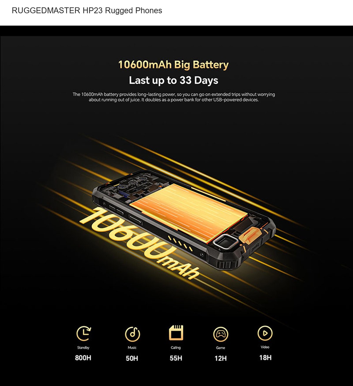RUGGEDMASTER HP23 rugged phones product features