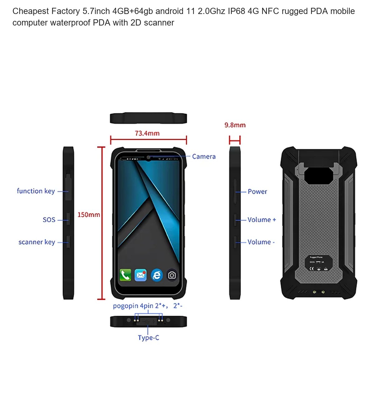 RUGGEDMASTER HP575 mobile computers product features