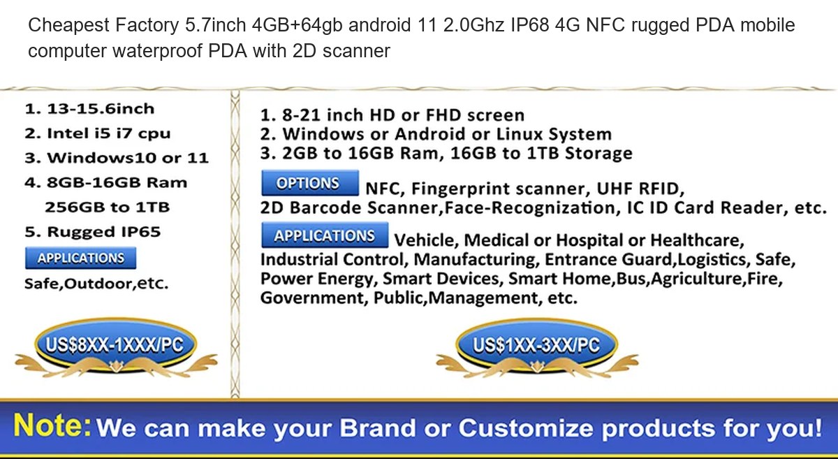 RUGGEDMASTER HP575 mobile computers product features
