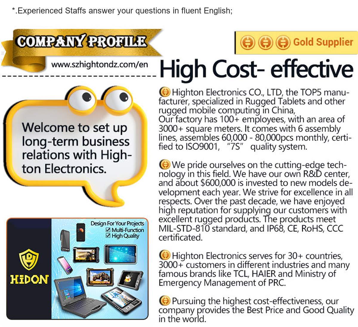 RUGGEDMASTER HQ-R48 industrial computers product features