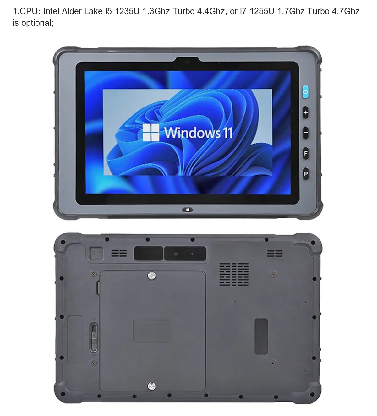 RUGGEDMASTER HR100Ci5 rugged tablets product features