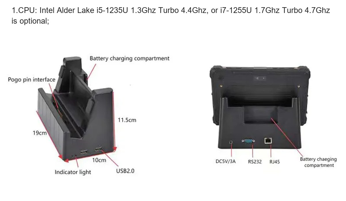 RUGGEDMASTER HR100Ci5 rugged tablets product features