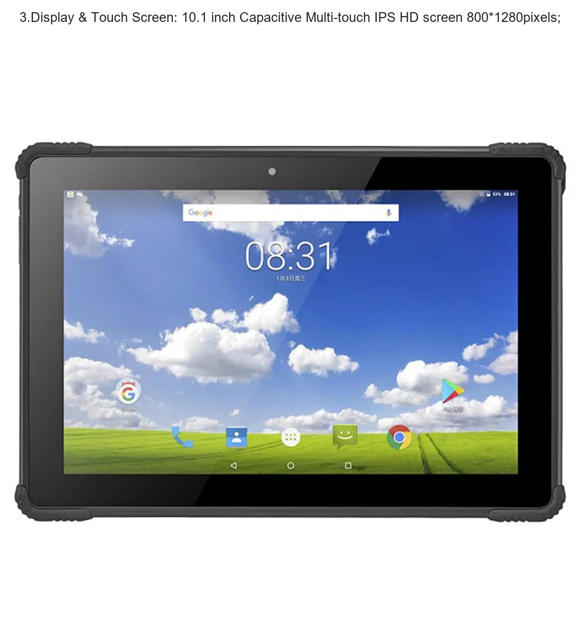 RUGGEDMASTER HR1068A rugged tablets product features
