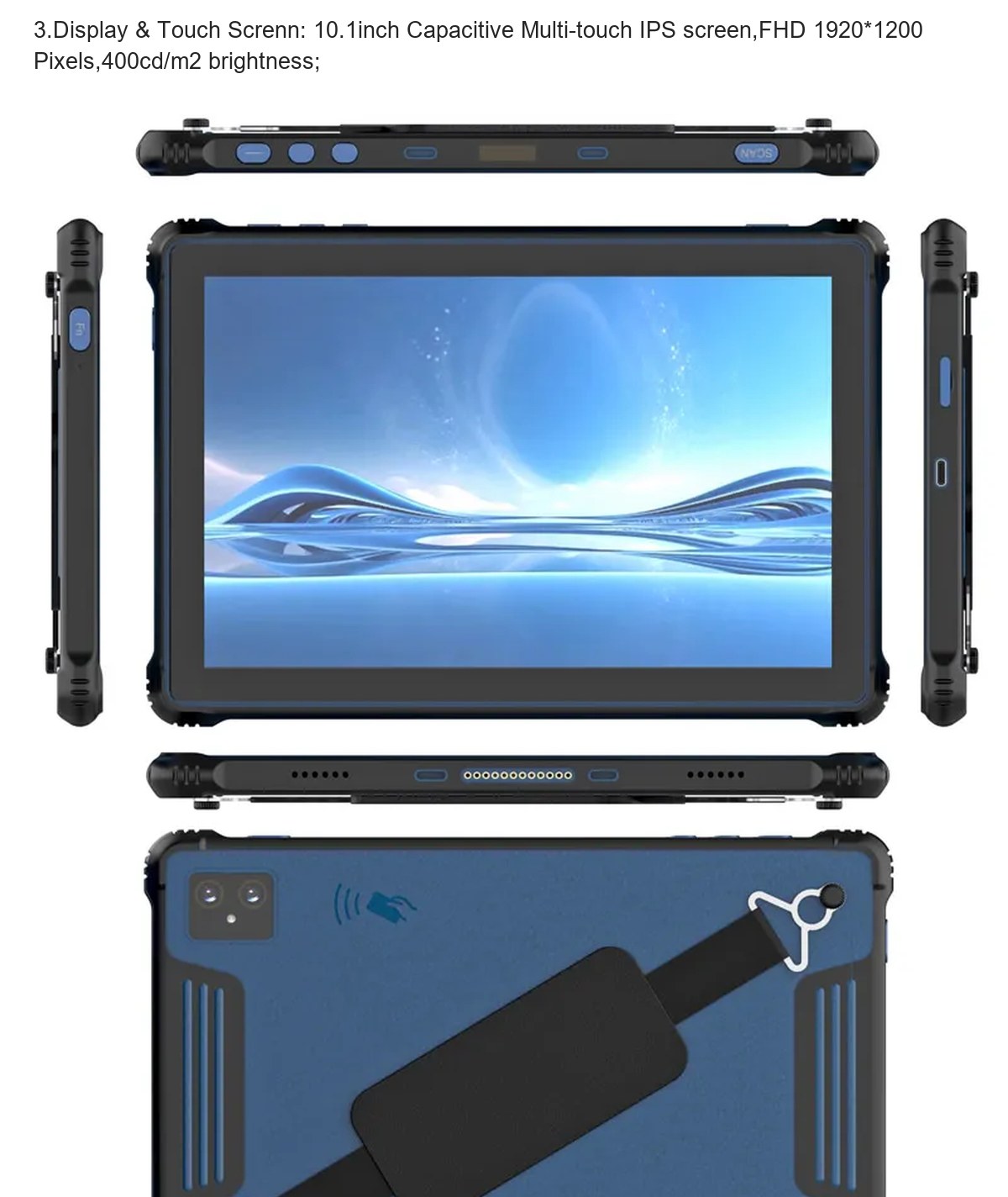 RUGGEDMASTER HR1081A rugged tablets product features