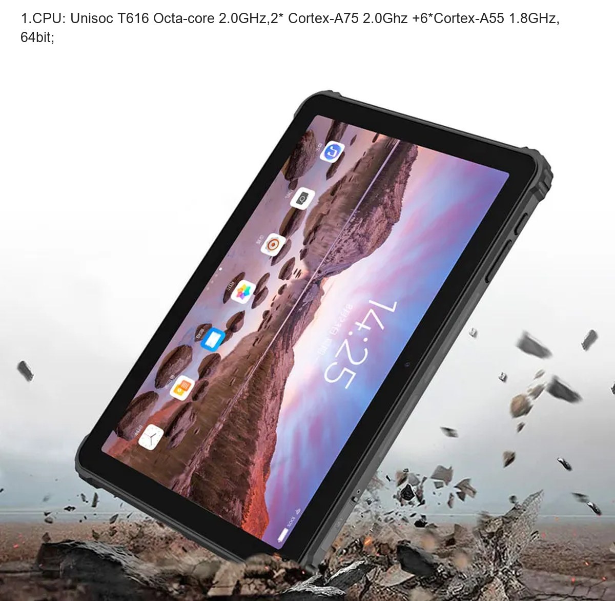 RUGGEDMASTER HR1088A rugged tablets product features