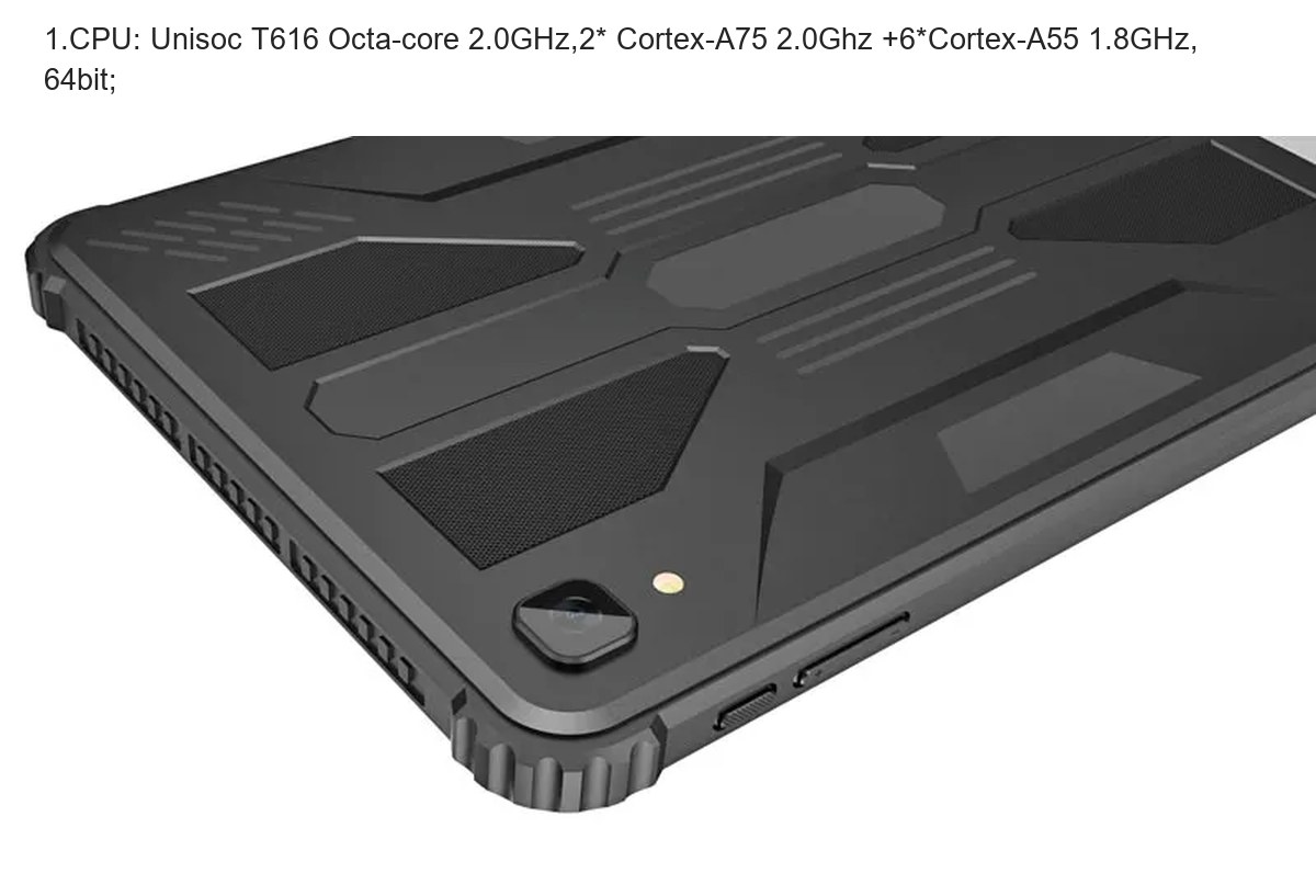 RUGGEDMASTER HR1088A rugged tablets product features