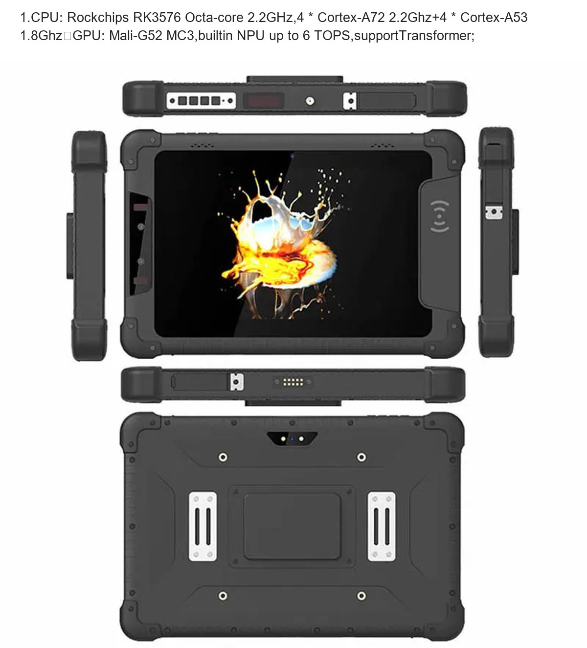 RUGGEDMASTER HR818R rugged tablets product features