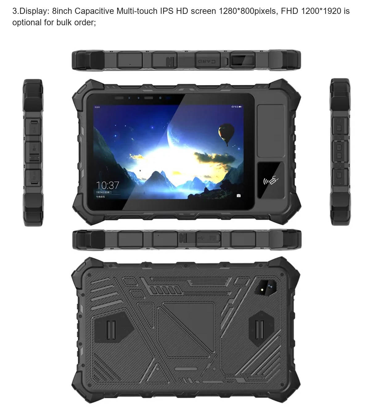 RUGGEDMASTER HR819A rugged tablets product features