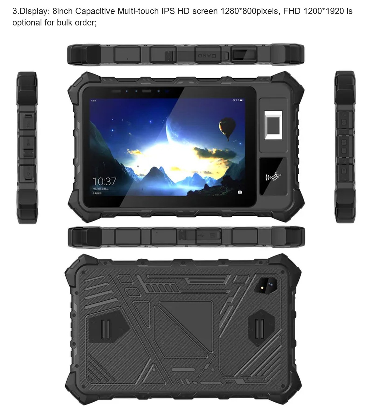 RUGGEDMASTER HR819A rugged tablets product features