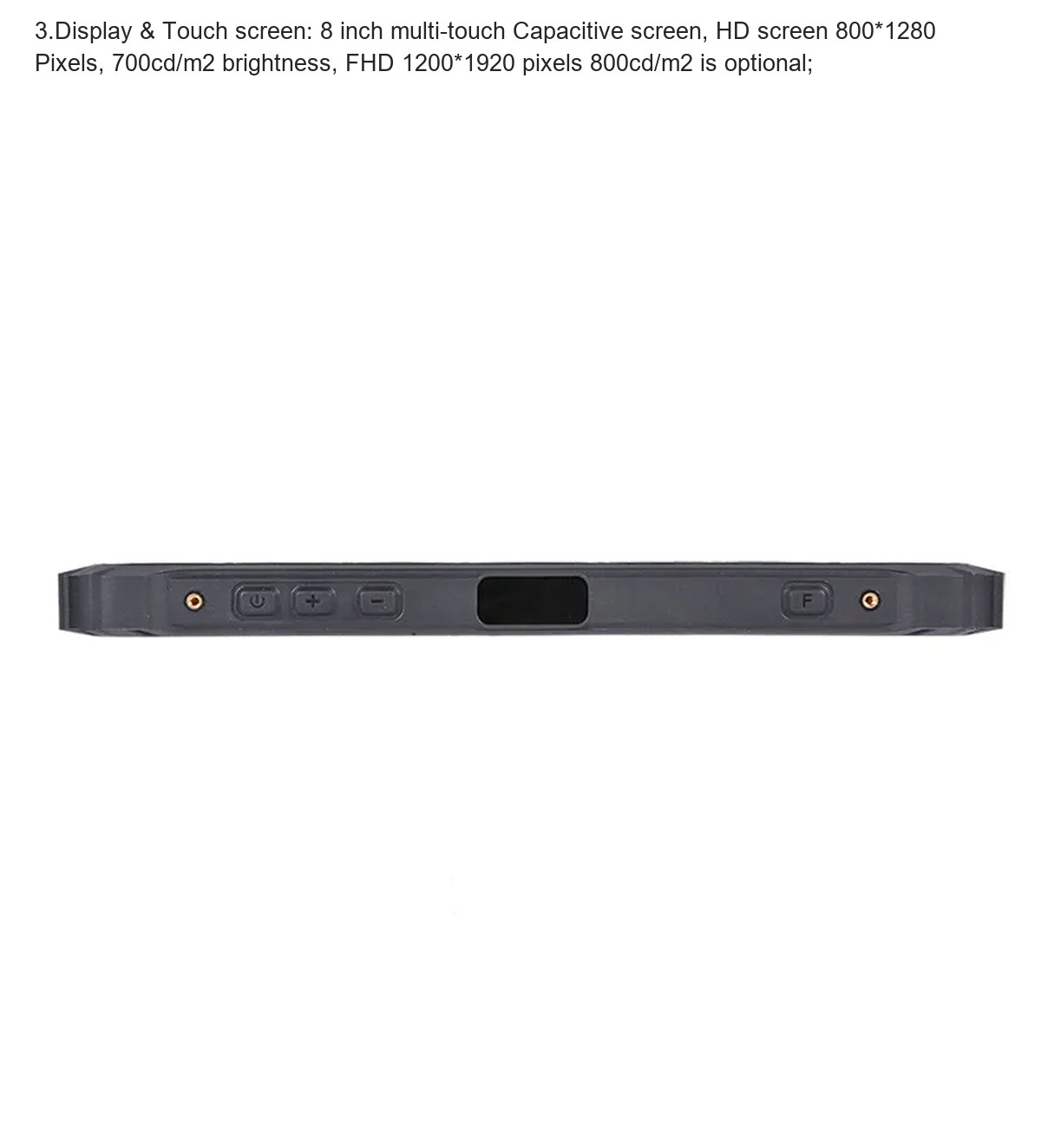 RUGGEDMASTER HR838X rugged tablets product features